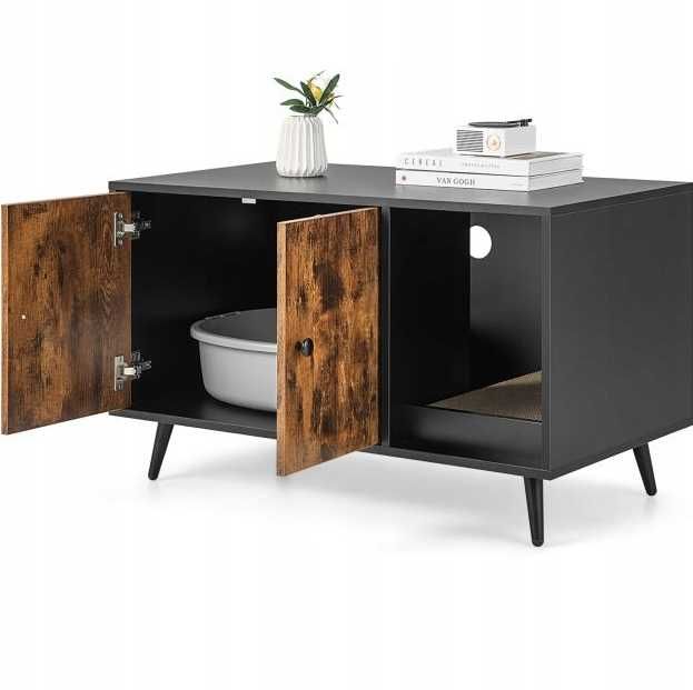 Szafka - Budka dla kota Costway 90 cm x 50 cm x 54 cm