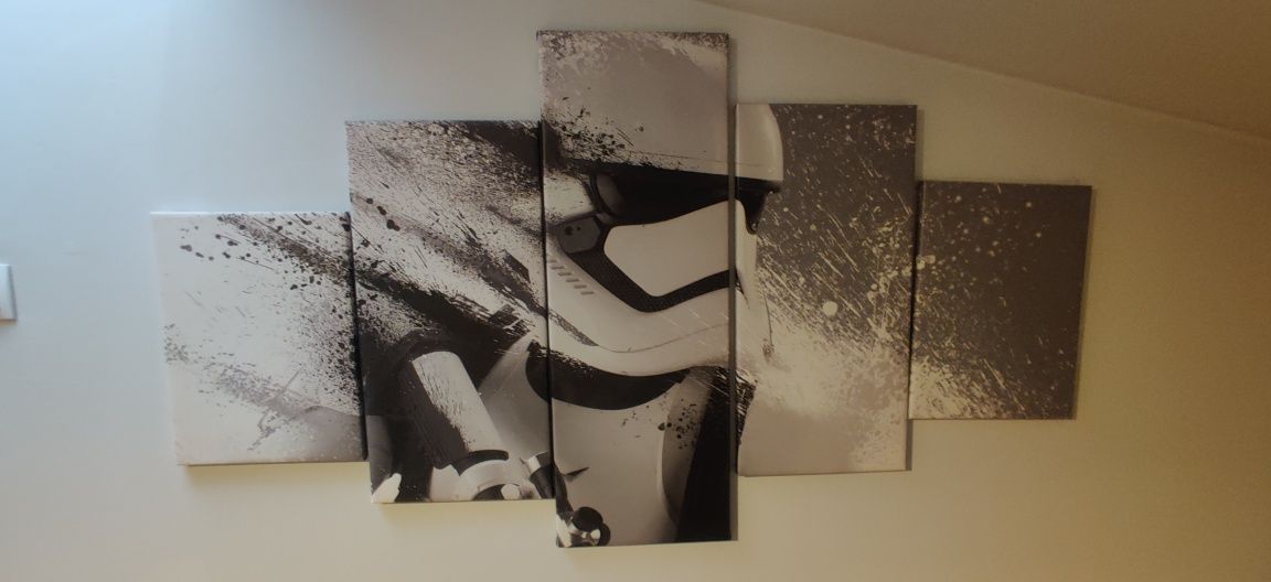 Obraz/wydruk (canvas) gwiezdne wojny Star Wars 5 szt. z ramkami