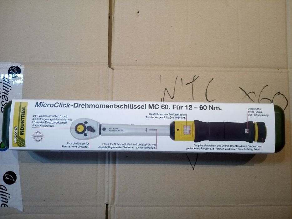 Proxxon mc60 klucz dynamometryczny 12–60nm nowy oryginał