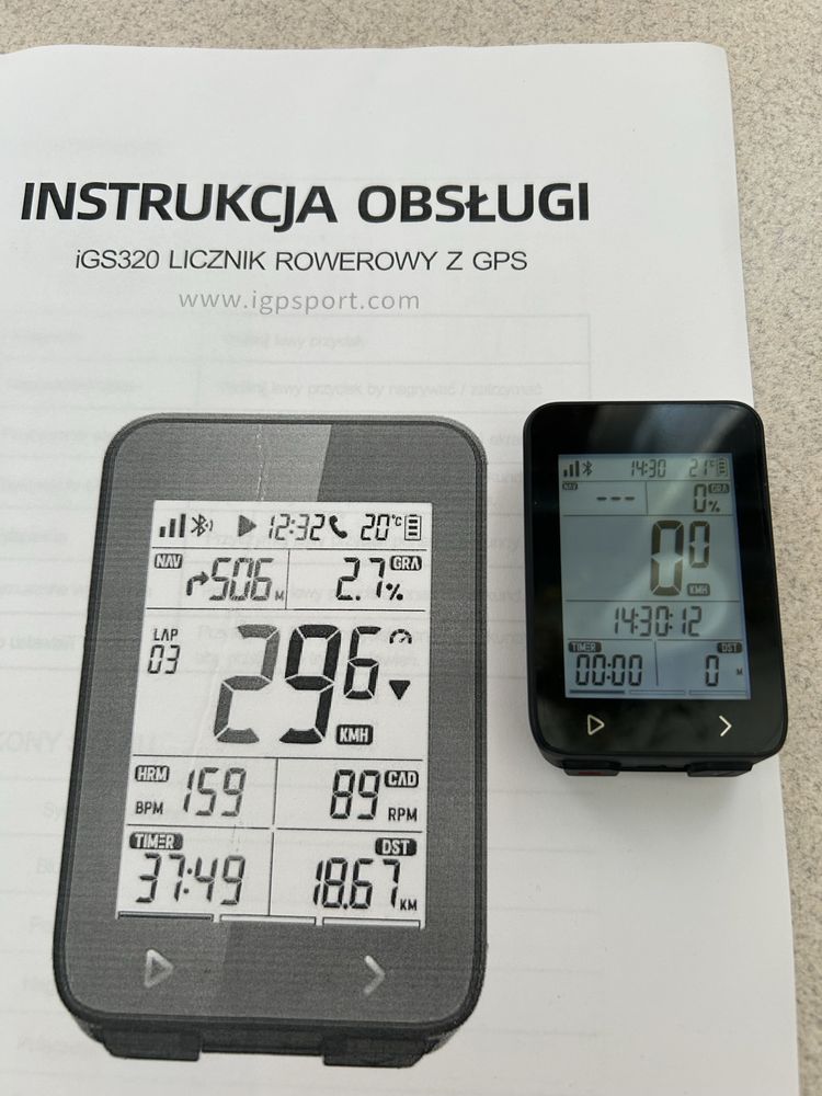 iGS320 licznik rowerowy z GPS
