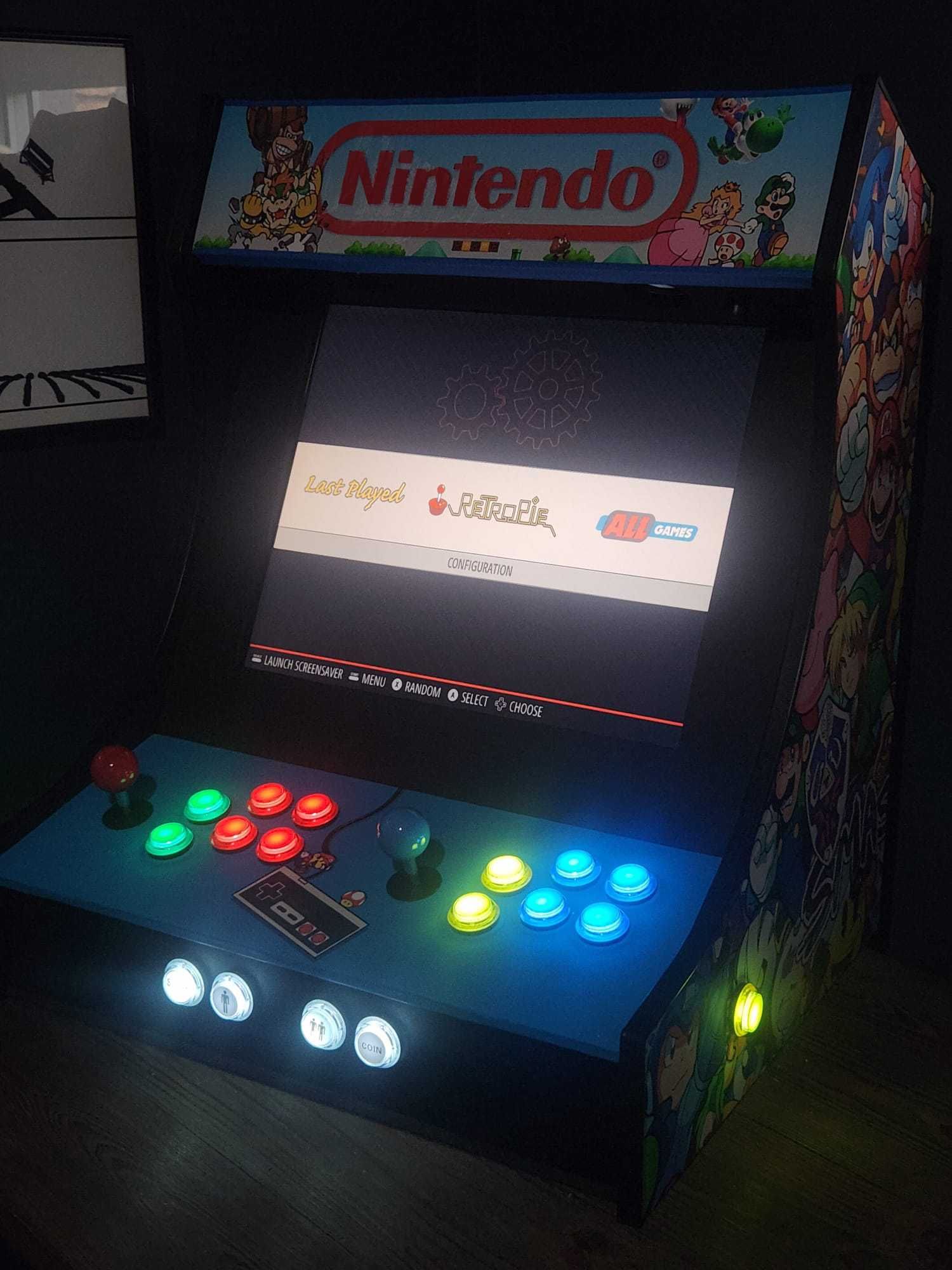 Konsola Arcade Retro RETROPIE ps, amiga, atari, nes, snes, megadrive