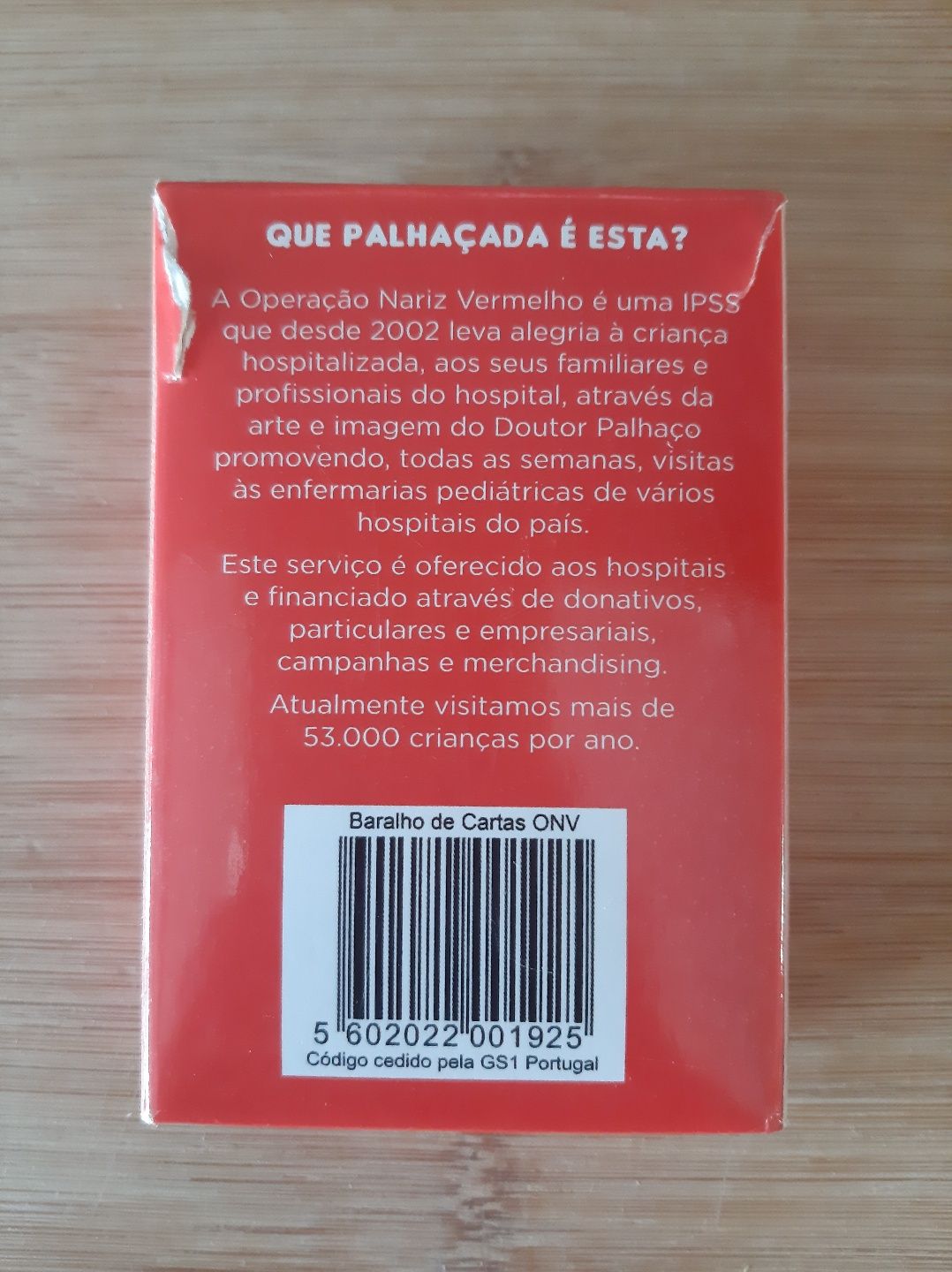 Baralho de cartas "Operação Nariz Vermelho "