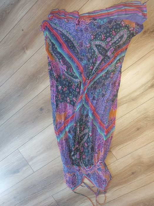 Długa sukienka na ramiączkach vintage S