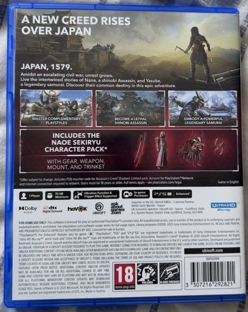 Assassin's Creed Shadows PS5 PlayStation 5 PL