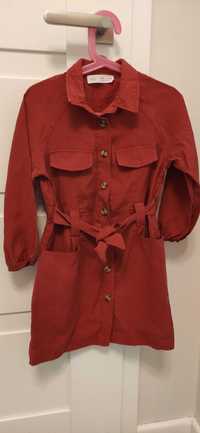 Sukienka czerwona Zara 116 cm,6 lat