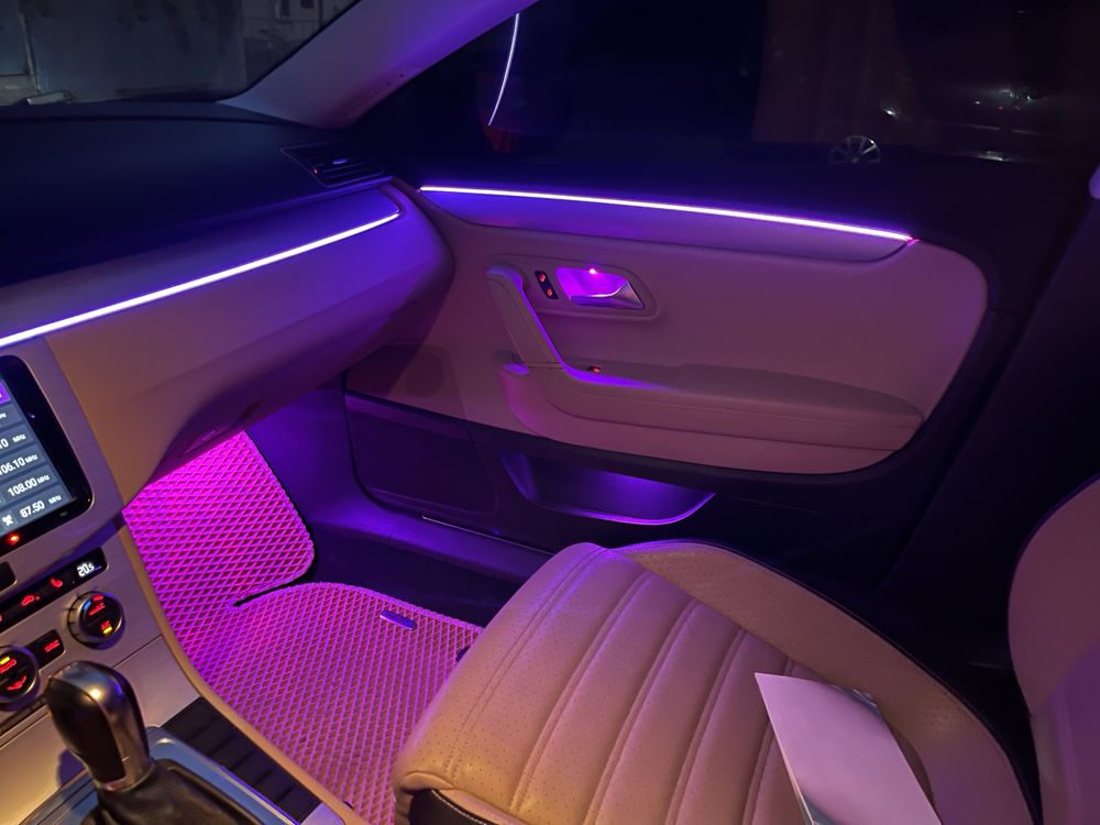 Подсветка салона Ambient light 64 цвета,управление с телефона