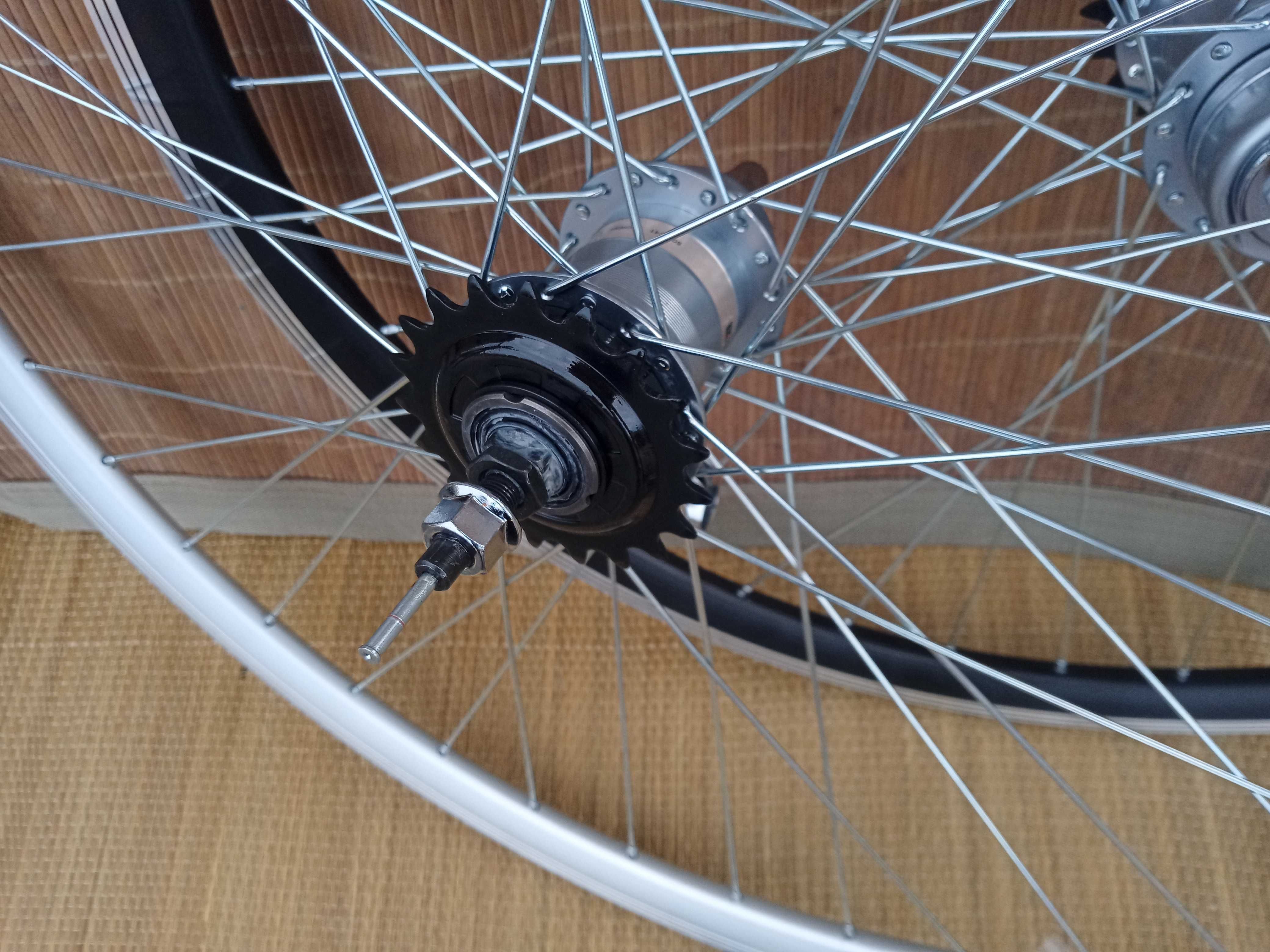 Koło 26" Shimano Nexus 3 Wzmacniane+Manetka+Komponenty Kolory Nowe