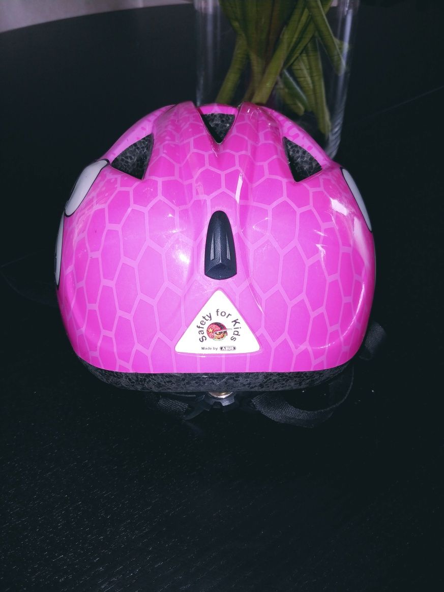 Kask ABUS Smiley 45-50 cm dziewczynki różowy rowerowy