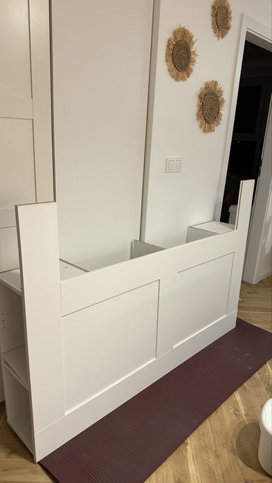 Zagłówek ze schowkiem, biały BRIMNES wezgłowie