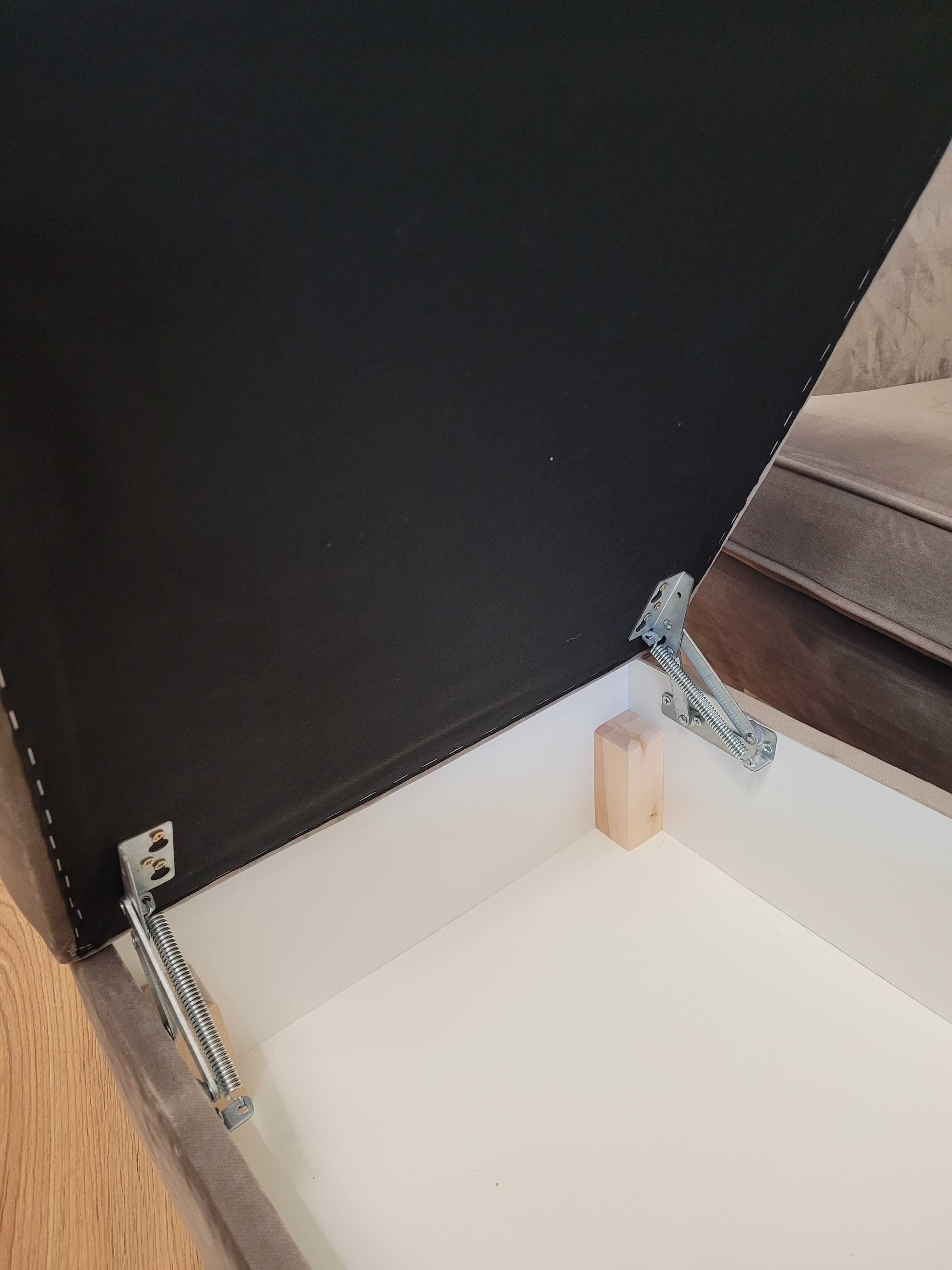 Komplet sofa plus fotel uszak z podnózkiem