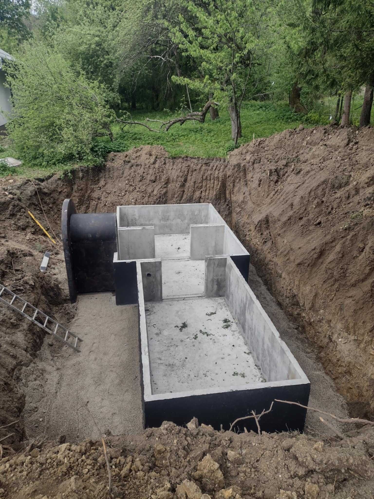 Piwnica betonowa ziemianka 3x350cm B30W8 solidna konstrukcja schody