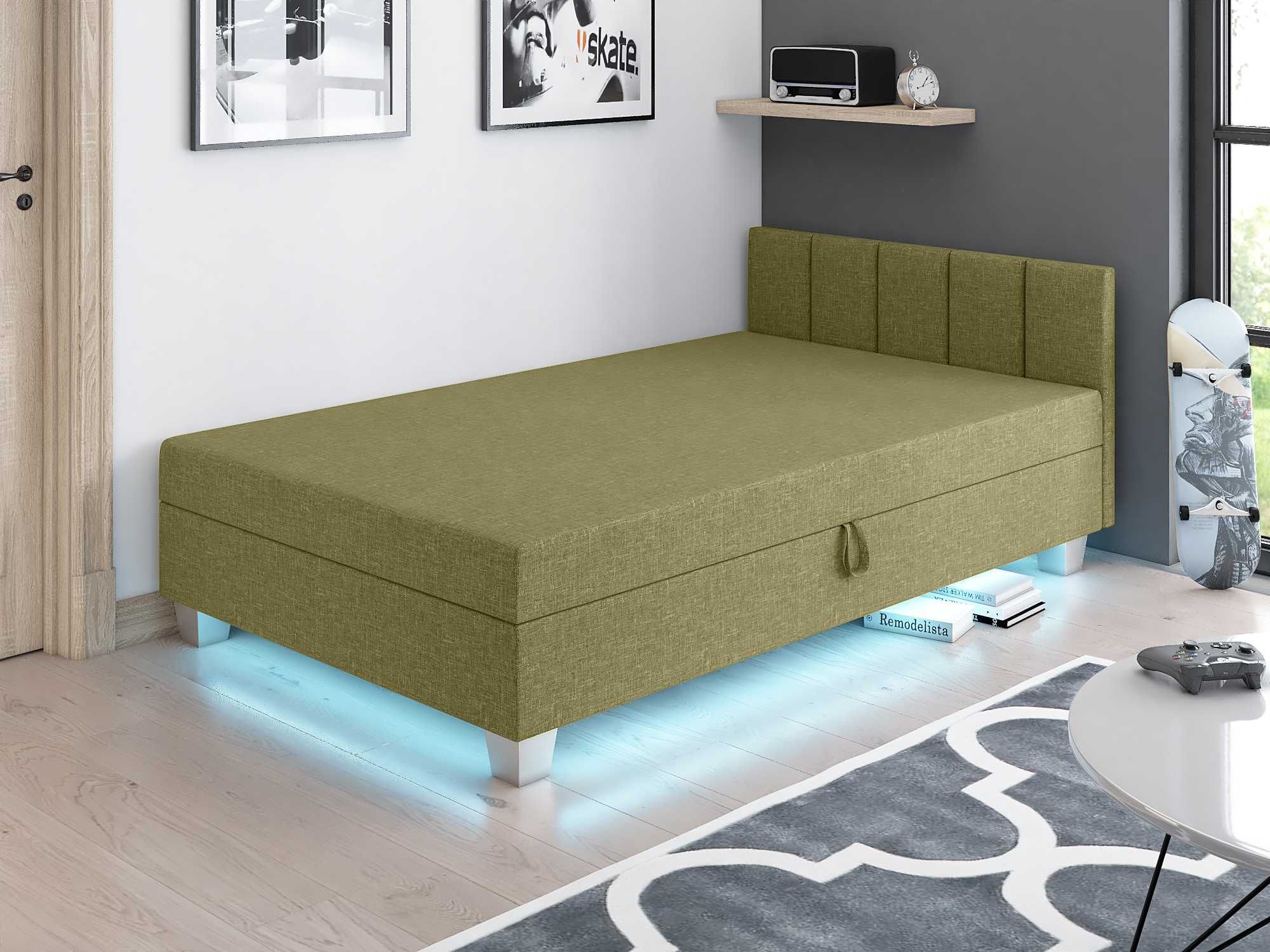 Tapczan z Materacem Łóżko jednoosobowe Darmowa Dostawa Sofa