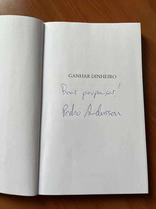Livro autografado Ganhar dinheiro