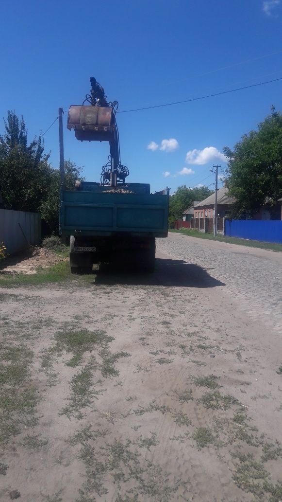 Услуги манипулятора грейферв перевозка  разних грузов  мусора  веток