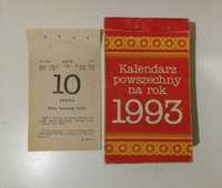 Kartka z kalendarza rok 1993