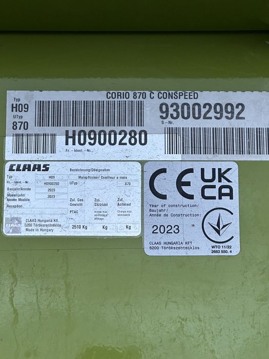 Claas conspeed corio 2023 год