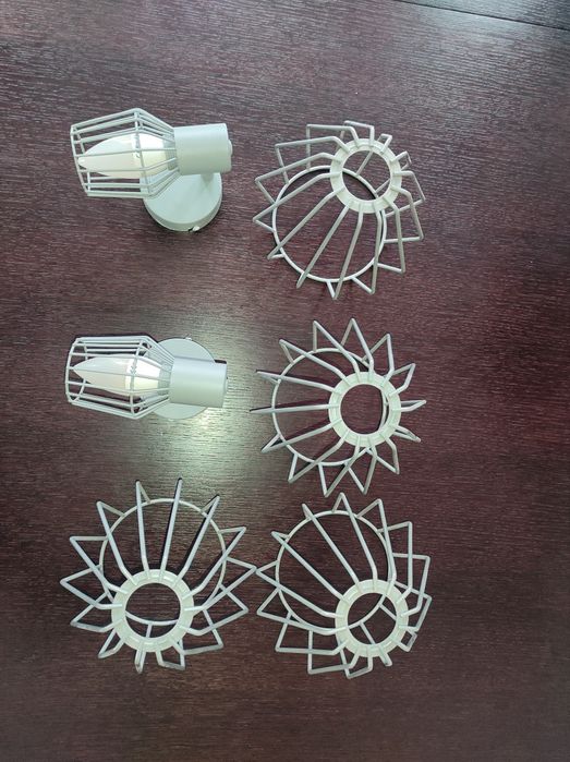 Kinkiety, abażury na żyrandol