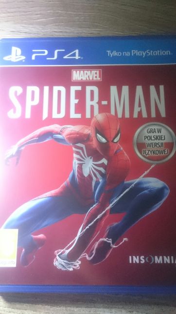 Gra Spiderman PS4 playstation 4 polska wersja  marvel  gta Spiderman