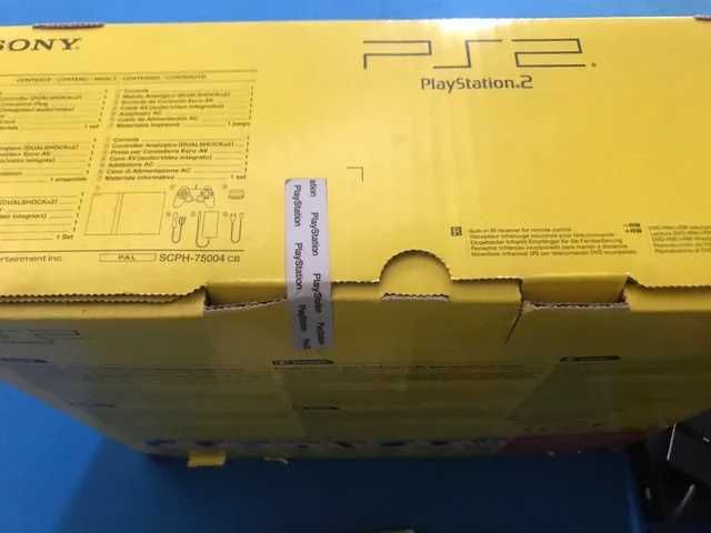 PS2 slim C/caixa + selo + Manual