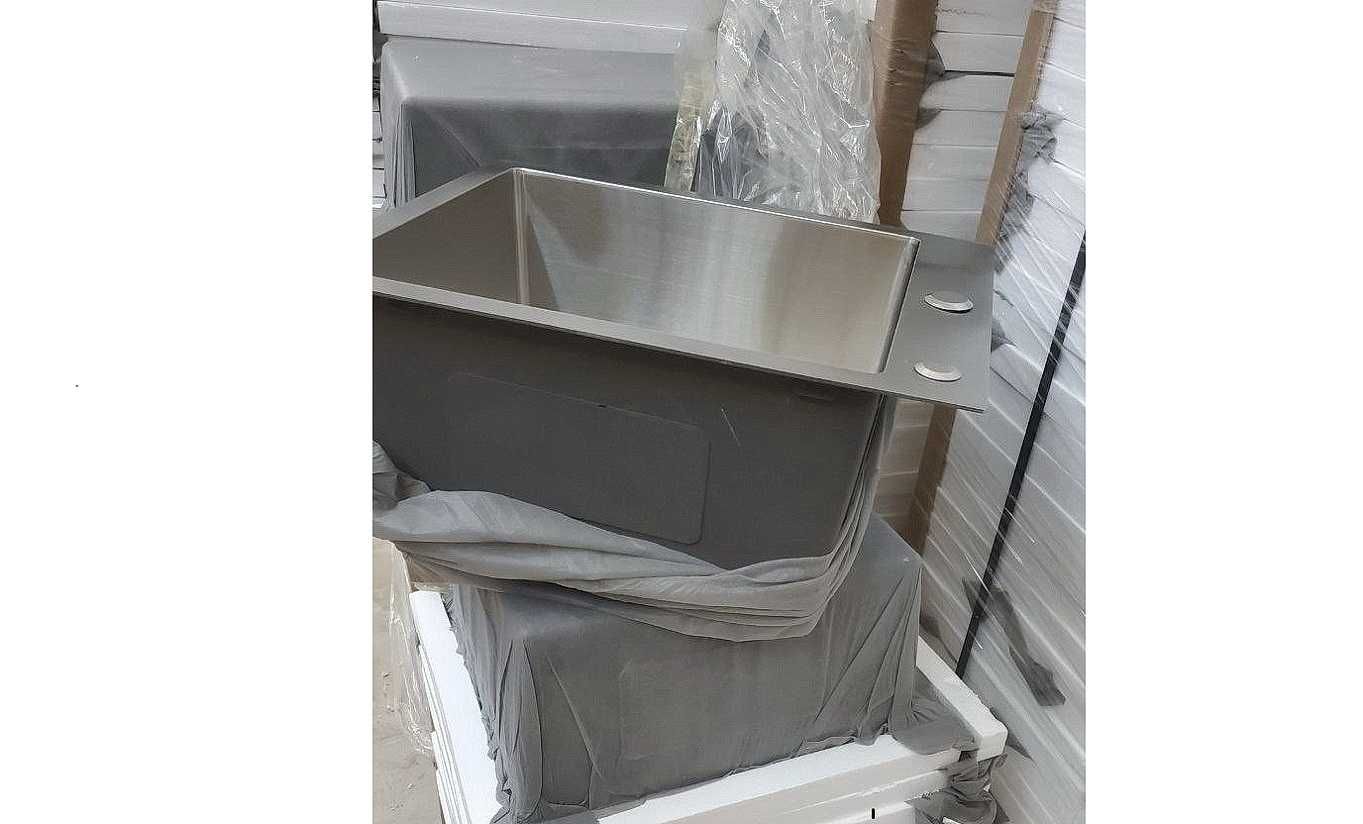 Мойка на кухню, с корзиной и дозатором, 40*50 см, Platinum