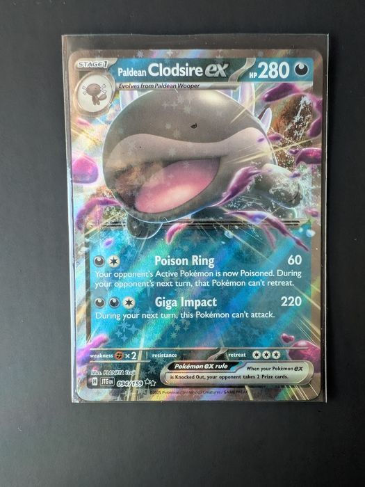 Karta Pokemon TCG Paldean Clodsire ex (JTG 094) Journey Together