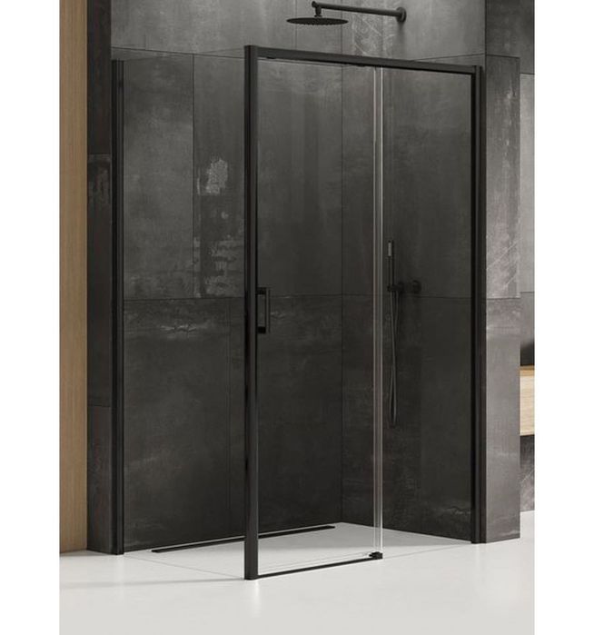 Kabina prysznicowa Prima Black New Trendy 1D prostokątna 100x70x200