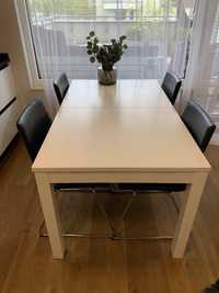 IKEA LANEBERG Stół rozkładany biały 130/190x80 cm