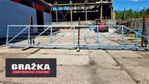 Brama przesuwna wypełniona siatką panelową 3D ocynk 7,5m Producent