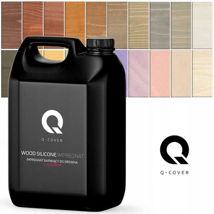 Impregnat do Drewna Lazura Barwiący 5L Ochronny z silikonem 20 Kolorów