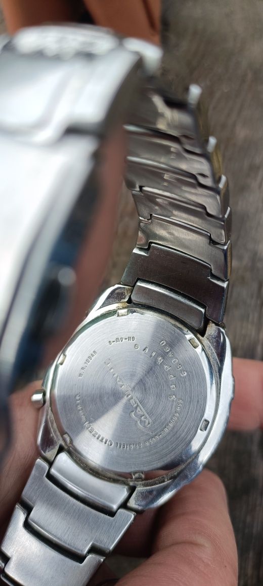 Męski zegarek Citizen sapphire Eco drive 10 bar