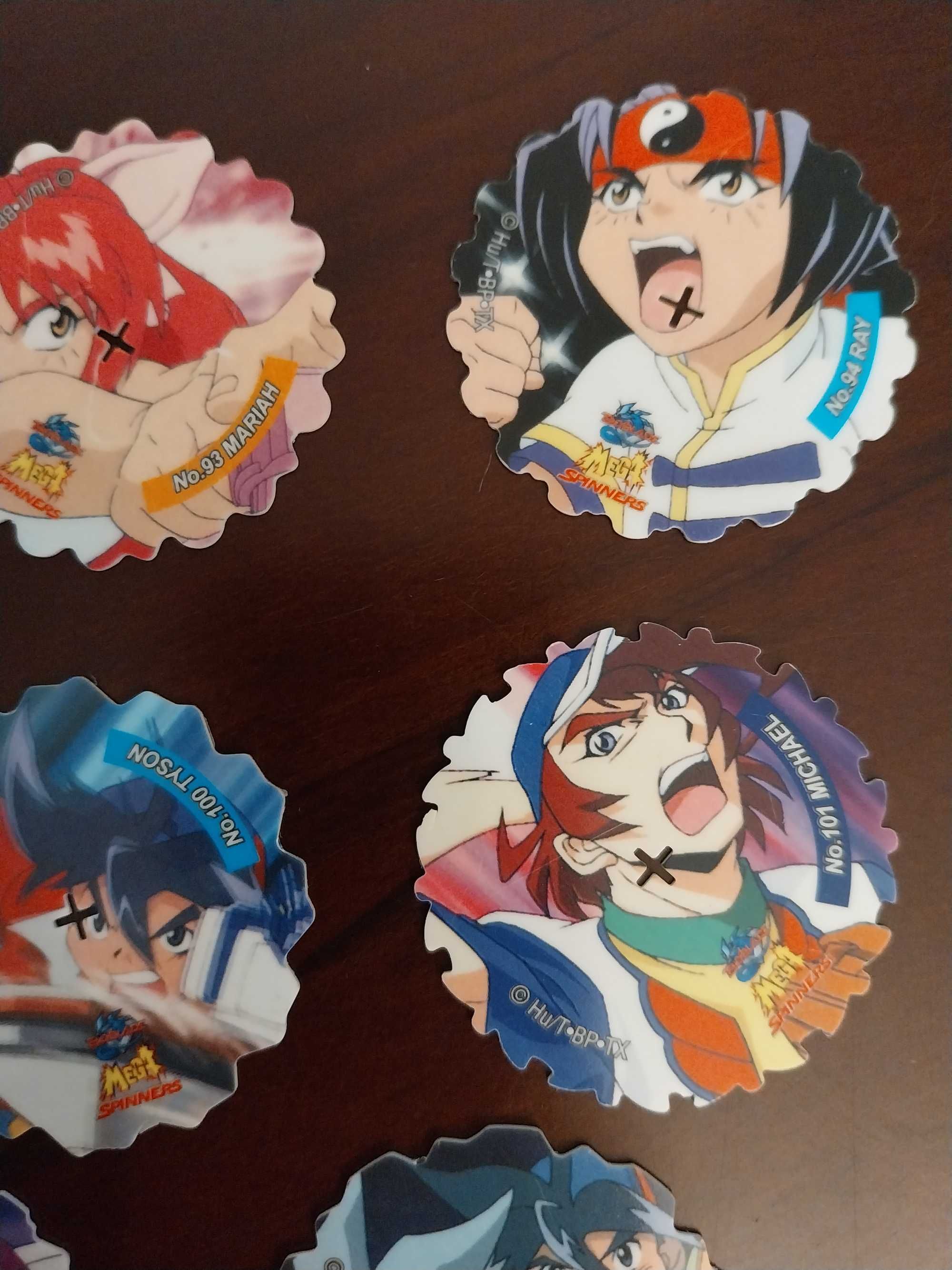 Lote 8 Beyblade Mega Spinners