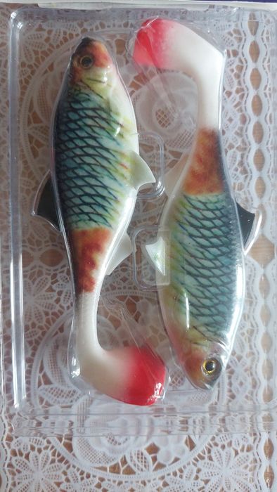 Przynęta guma 14 cm 2 szt 3D na szczupaka