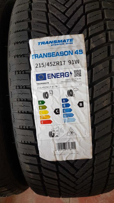 Opony Całoroczne Wielosezonowe  215/45 R 17  TRANSMATE  4szt. Nowe