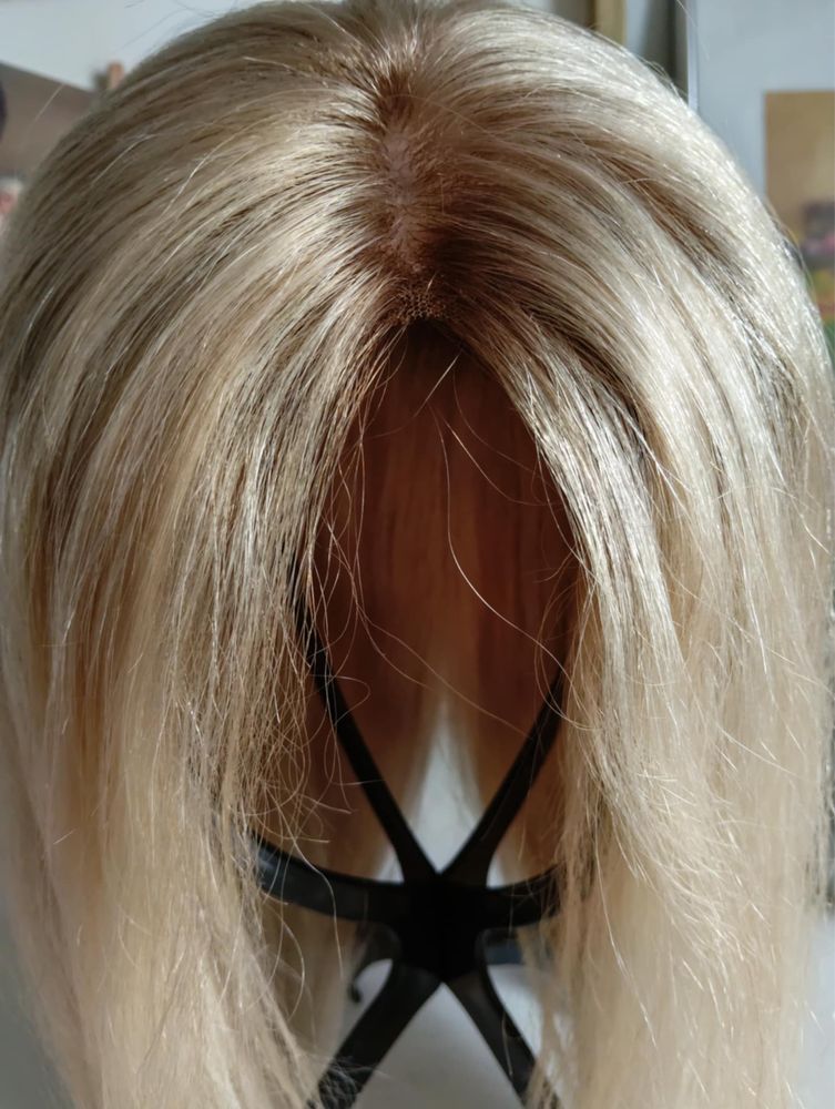 Topper jasny blond 45 cm wlosy naturalne