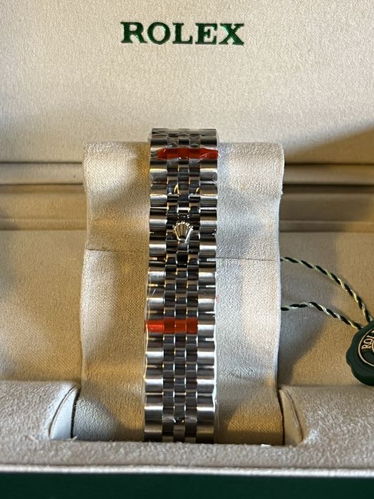 Rolex Oyster Perpetual DateJust Silver/Green