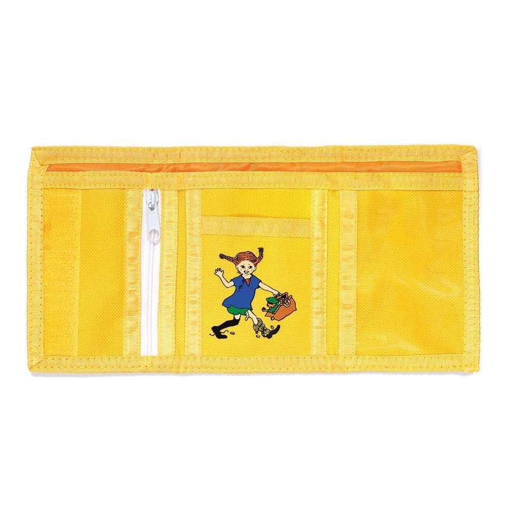 Portfel dla dzieci żółty, akcesoria, portmonetka, wyprawka Pippi,