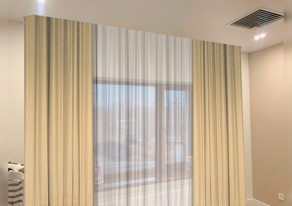 Готова штора 2 половинки