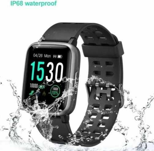 Yamay Smartwatch Zegarek fitness Wodoodporny, czarny