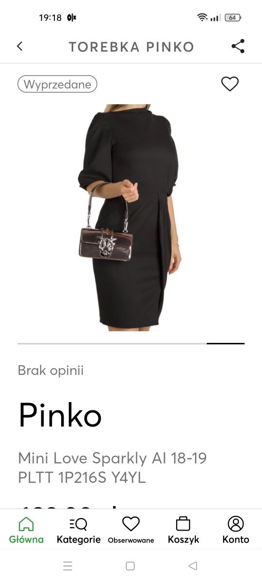 Torebka Pinko Mini Love Spark