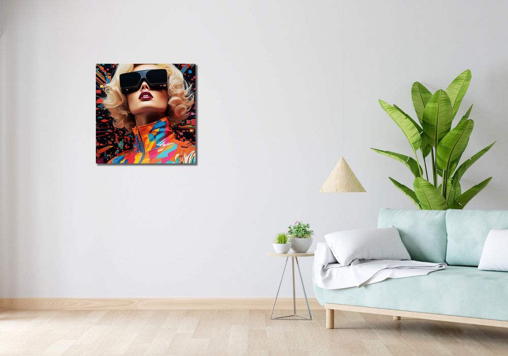 Obraz 60x60cm Retro Futuryzm