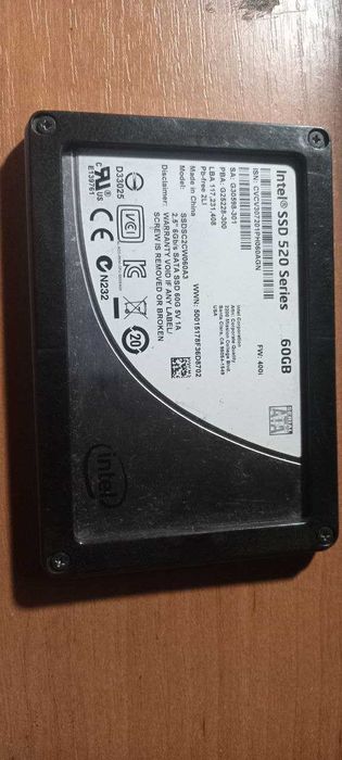 ssd iNTEL 520 Series 60Gb