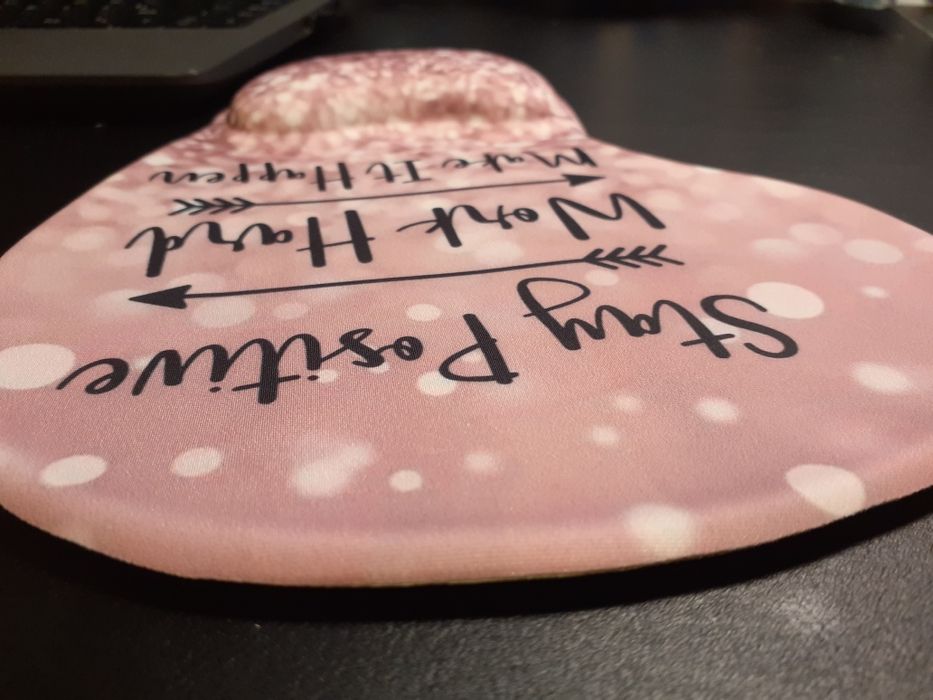 Tapete de rato com suporte para pulso - novo