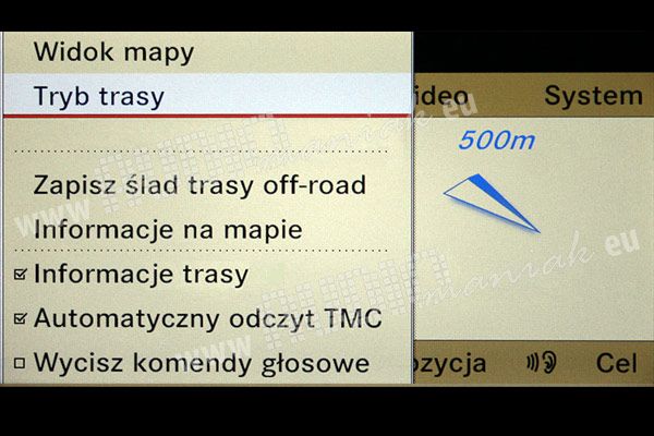 MERCEDES KLASA-B W245 polskie menu lektor mapa