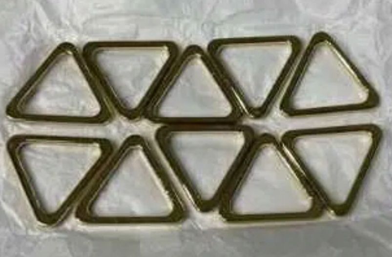 10 Sztuk Metalowy Trójkąt Pierścień Klamra Pase