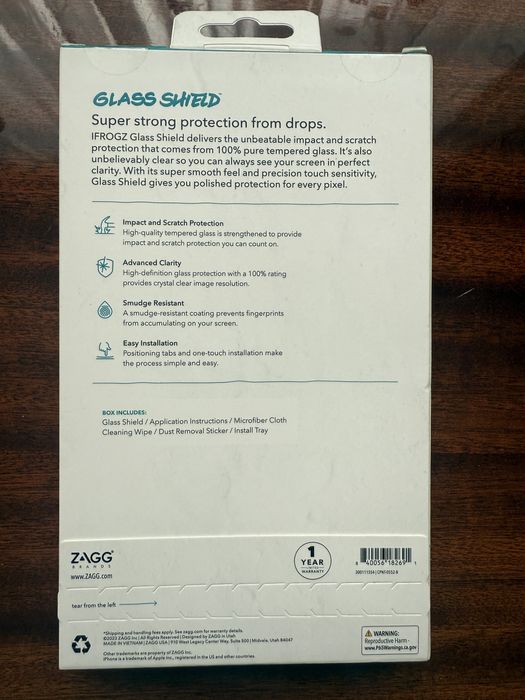 Оригінальне захисне скло ZAGG для iPhone 15 Pro Max