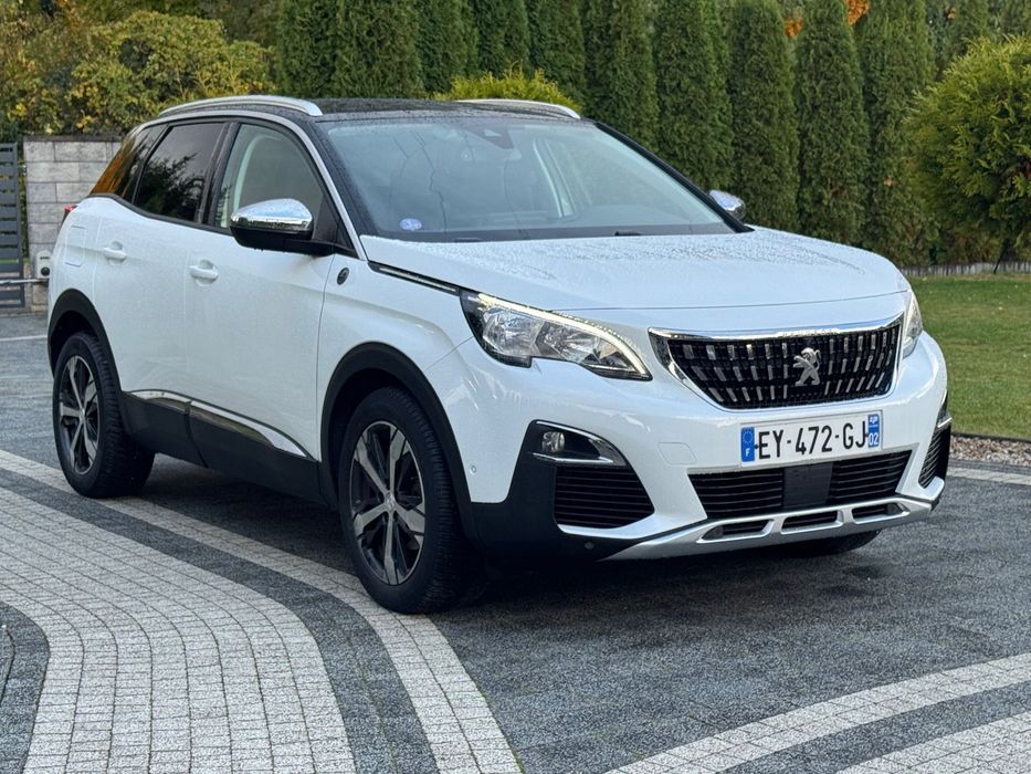 Peugeot 3008 Biała Perła Czarny Dach Skóry Alkantara Przeszycia Navi Kamery360 Ledy