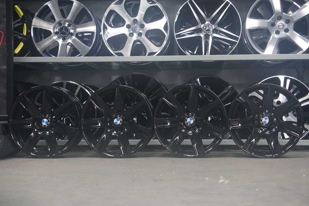 Alufelgi oryginał BMW 5x120 8Jx17 et47 cb72,6 czarne perła, nowe dekle