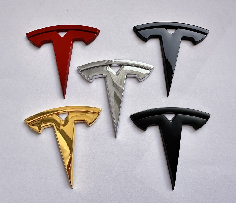 Значок Тесла на капот багажник Емблема логотип Tesla Dual Motor Model