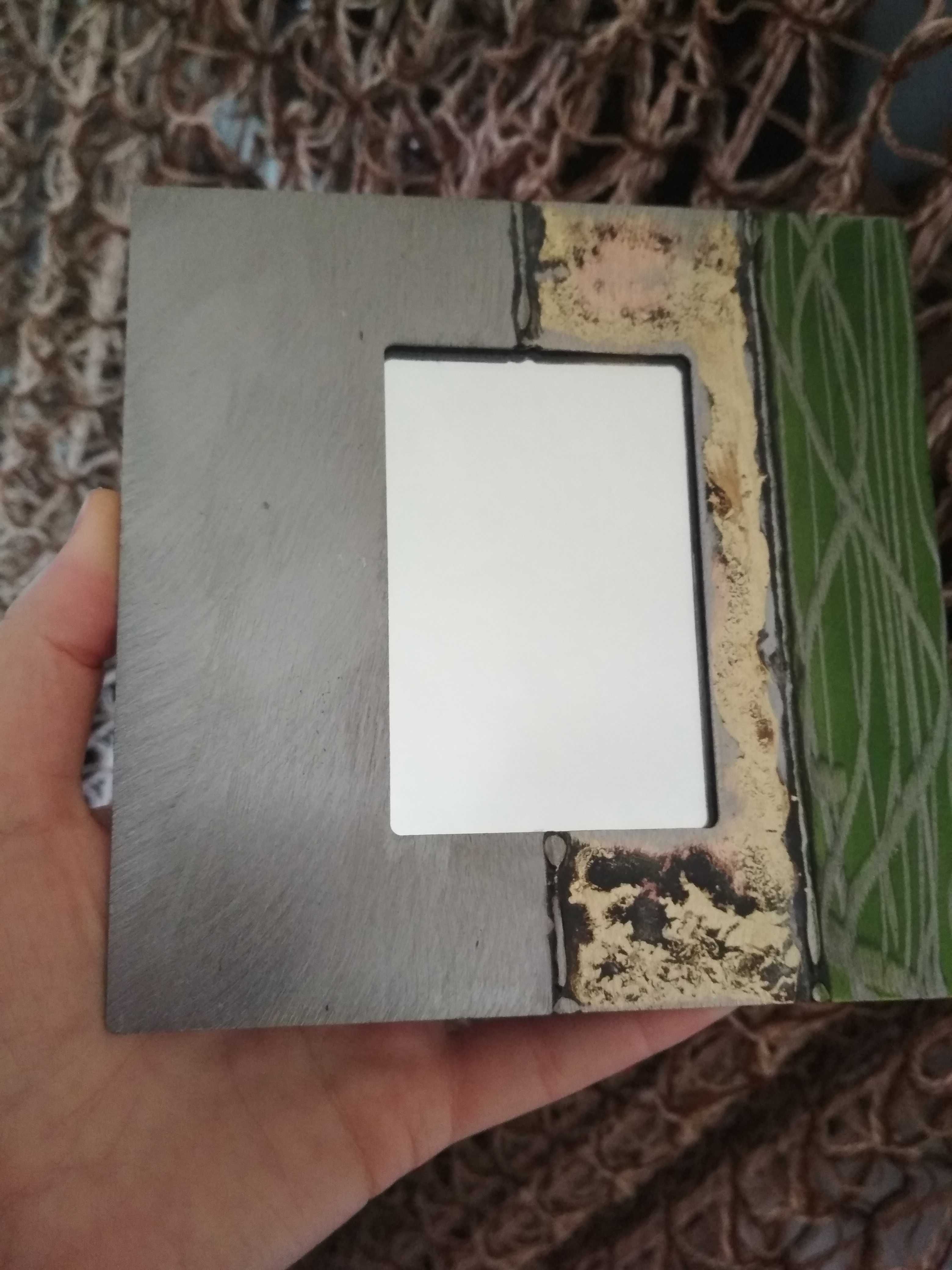 Дизайнерское зеркало фото рамка ручная работа сталь бронза Hand Made