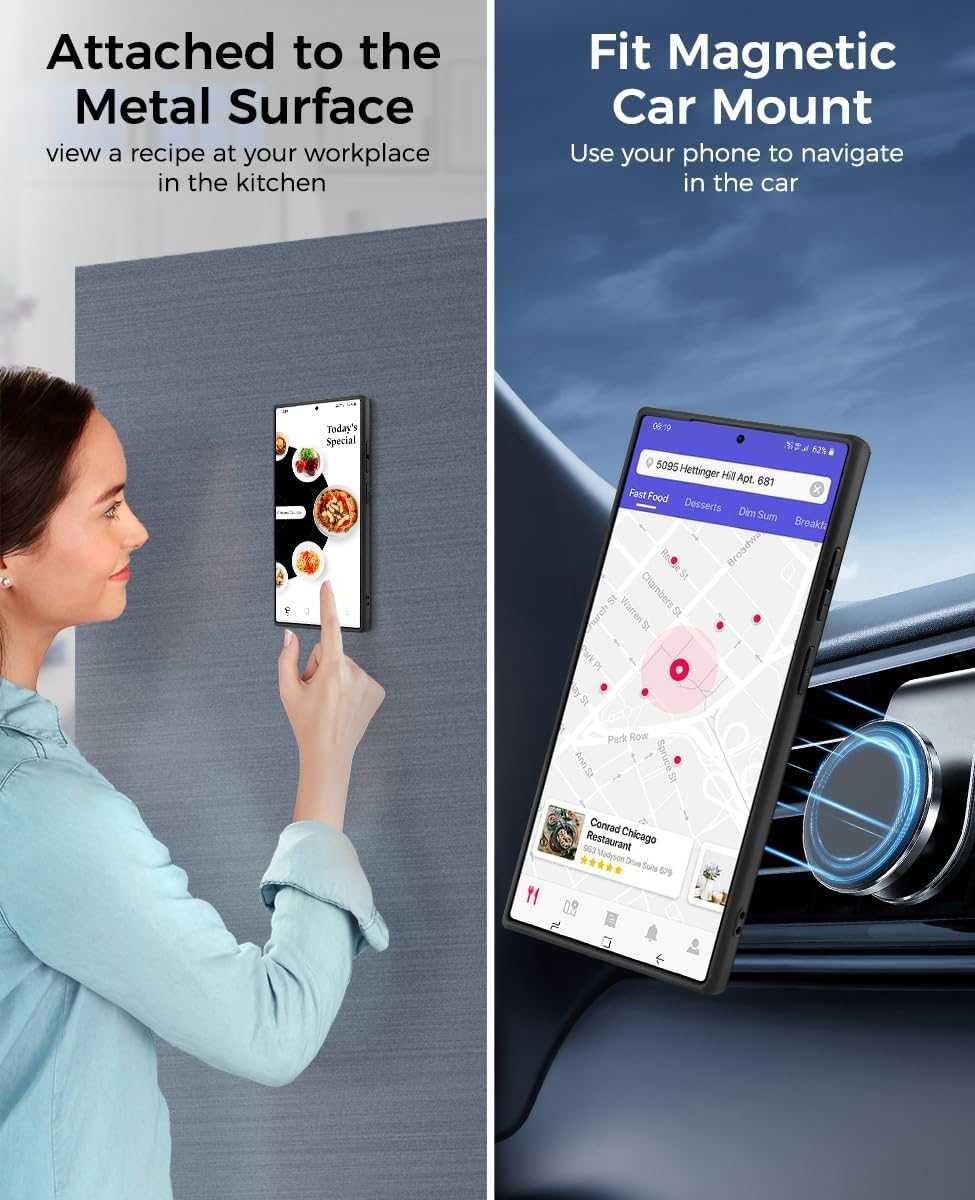OCASE etui skórzane z klapką do Samsung Galaxy S24 Ultra  2w1 brązowe